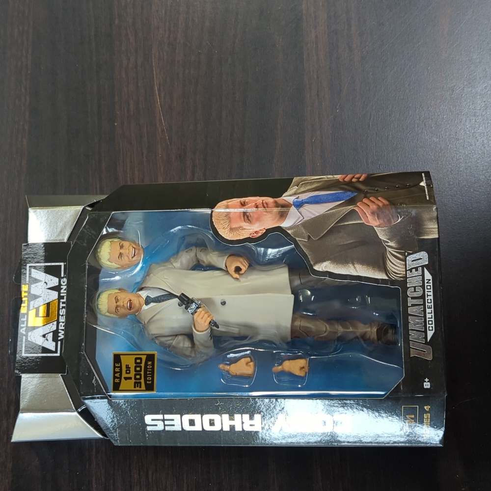 Cody Rhodes AEW action figure (variant) 1 of 3000 White suit coat